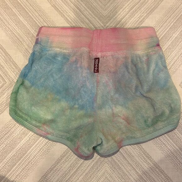 Hard Tail Girls Tie Dye Terry Drawstring Shorts, Size M 10/12 - Picture 4 of 6